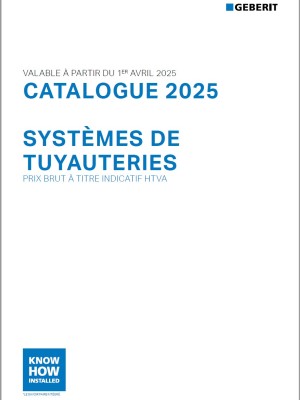 Catalogue 2025 - Systèmes de tuyauteries
