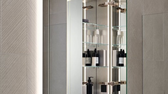 Armoire à glace Geberit ONE intégrée dans la cloison Armoire à glace Geberit ONE intégrée dans la cloison