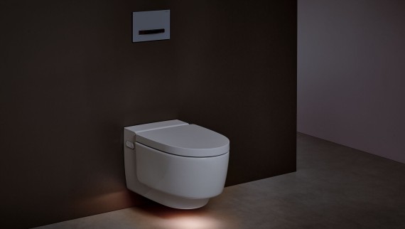 Geberit AquaClean Mera avec éclairage d'orientation