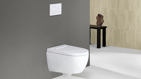 Geberit AquaClean Alba mit Fernbedienung Sigma 20