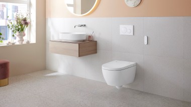 Salle de bains avec Geberit AquaClean Alba