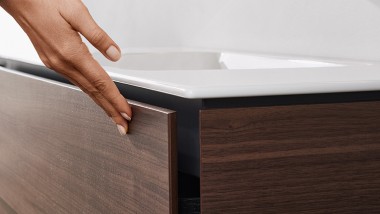 Lavabo Geberit ONE avec système gain de place