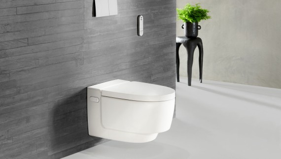 Geberit AquaClean Mera Weiss mit Fernbedienung Sigma 70 Geberit AquaClean Mera Weiss mit Fernbedienung Sigma 70