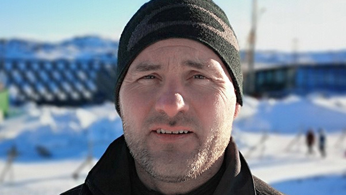 Jesper Bredahl, copropriétaire de l’entreprise de plomberie et d’électricité VVS og El Firmaet A/S à Ilulissat (© Adam Mørk)