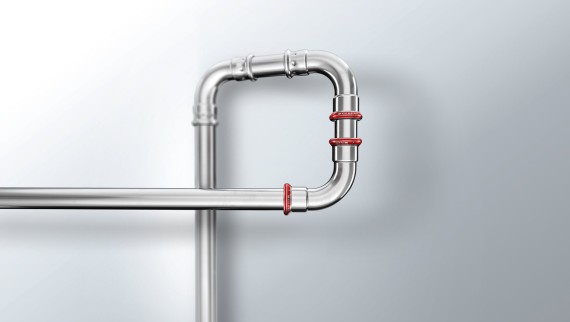 Geberit Mapress C-Stahl eignet sich für Installationen mit geschlossenen Kreisläufen