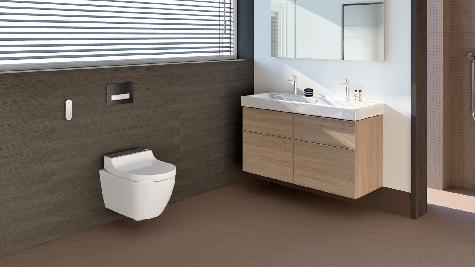 Salle de bains avec WC-douche AquaClean Tuma Salle de bains avec WC-douche AquaClean Tuma