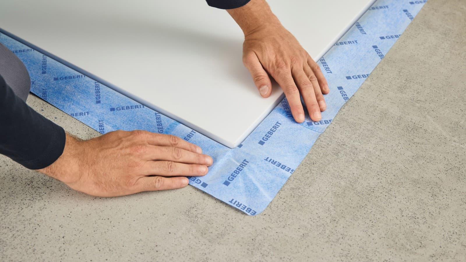 Abdichtung an der CleanFloor30 Duschfläche Abdichtung an der CleanFloor30 Duschfläche