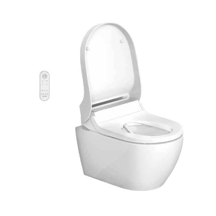 Geberit AquaClean Mera mit offenem Deckel Geberit AquaClean Mera mit offenem Deckel