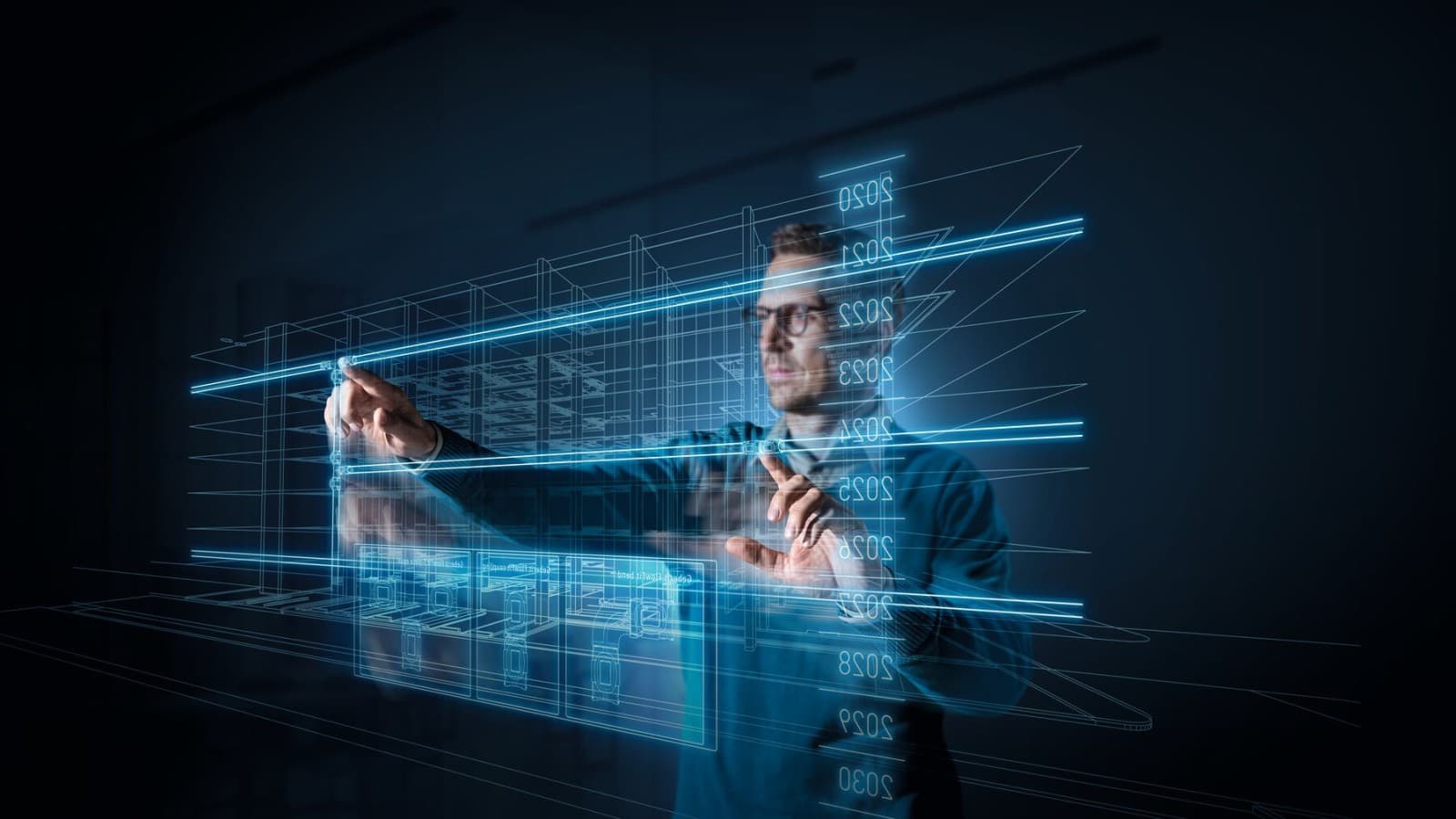 Planer vor dem Screen Planer vor dem Screen