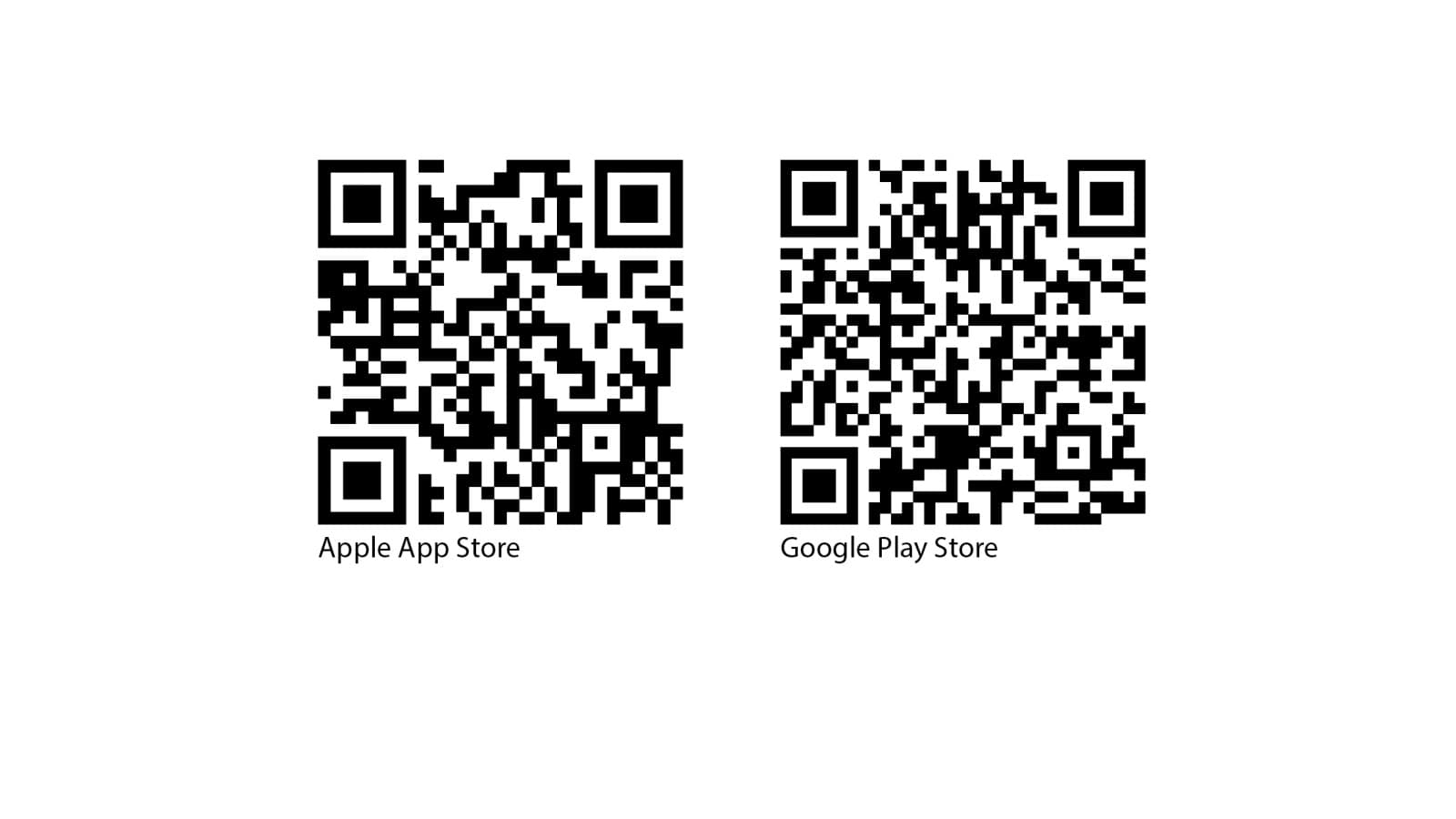 QR Codes Geberit Control App für Apple und Android QR Codes Geberit Control App für Apple und Android